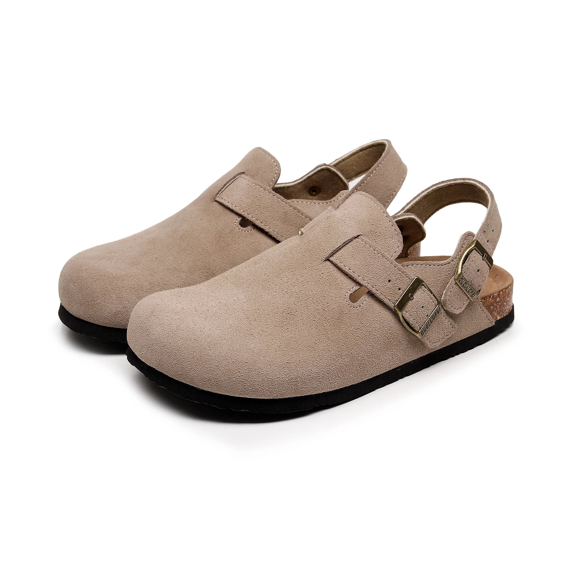 Sabot en cuir Suède Oslo fermé | Mocha