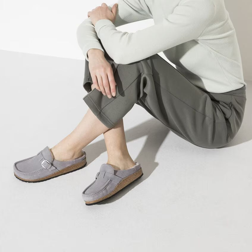Sabot mocassin en cuir fermé | Chambord Brume d’Acier