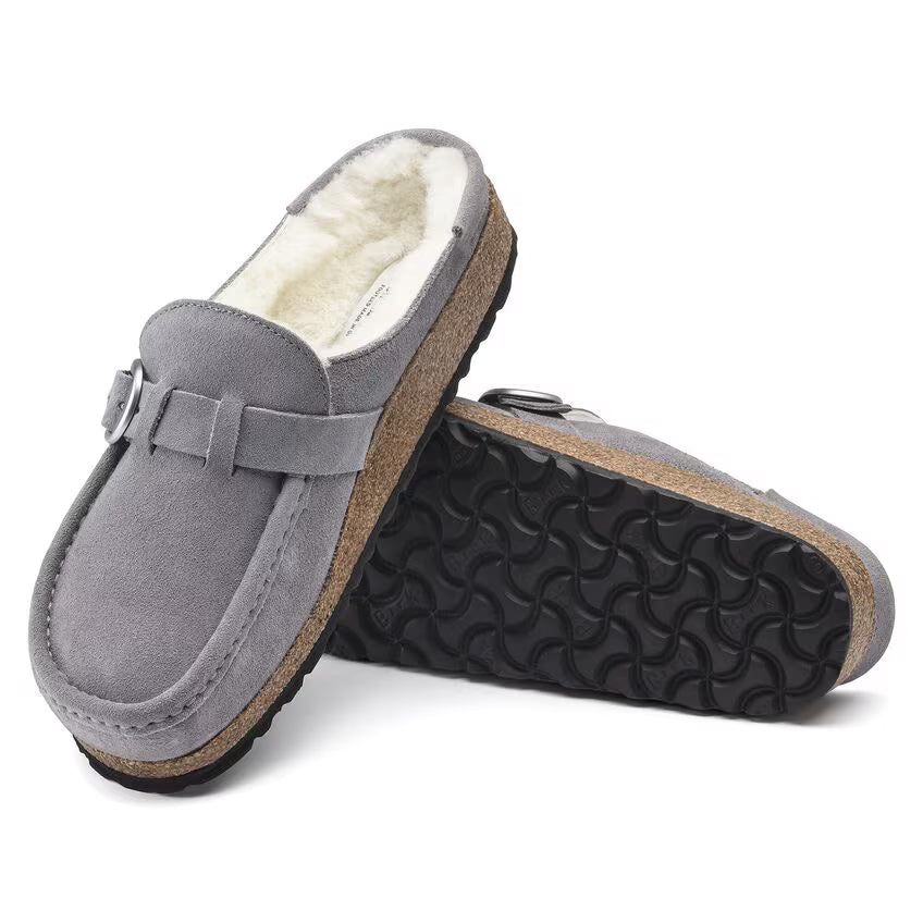 Sabot mocassin en cuir fermé | Chambord Brume d’Acier