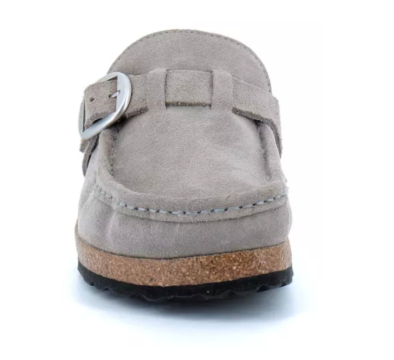 Sabot mocassin en cuir fermé | Chambord Brume d’Acier