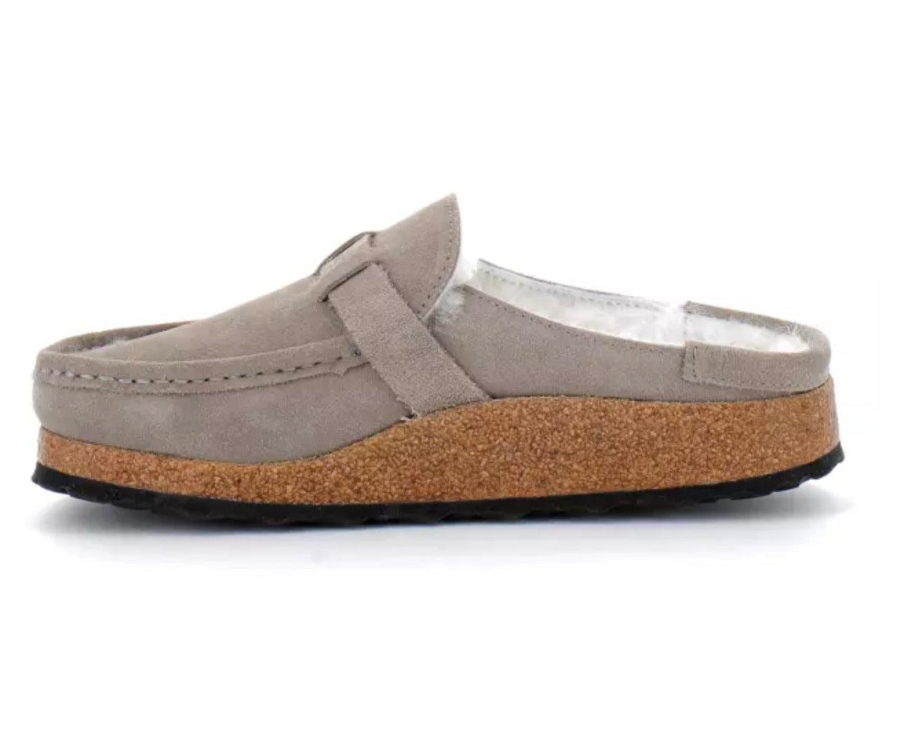 Sabot mocassin en cuir fermé | Chambord Brume d’Acier