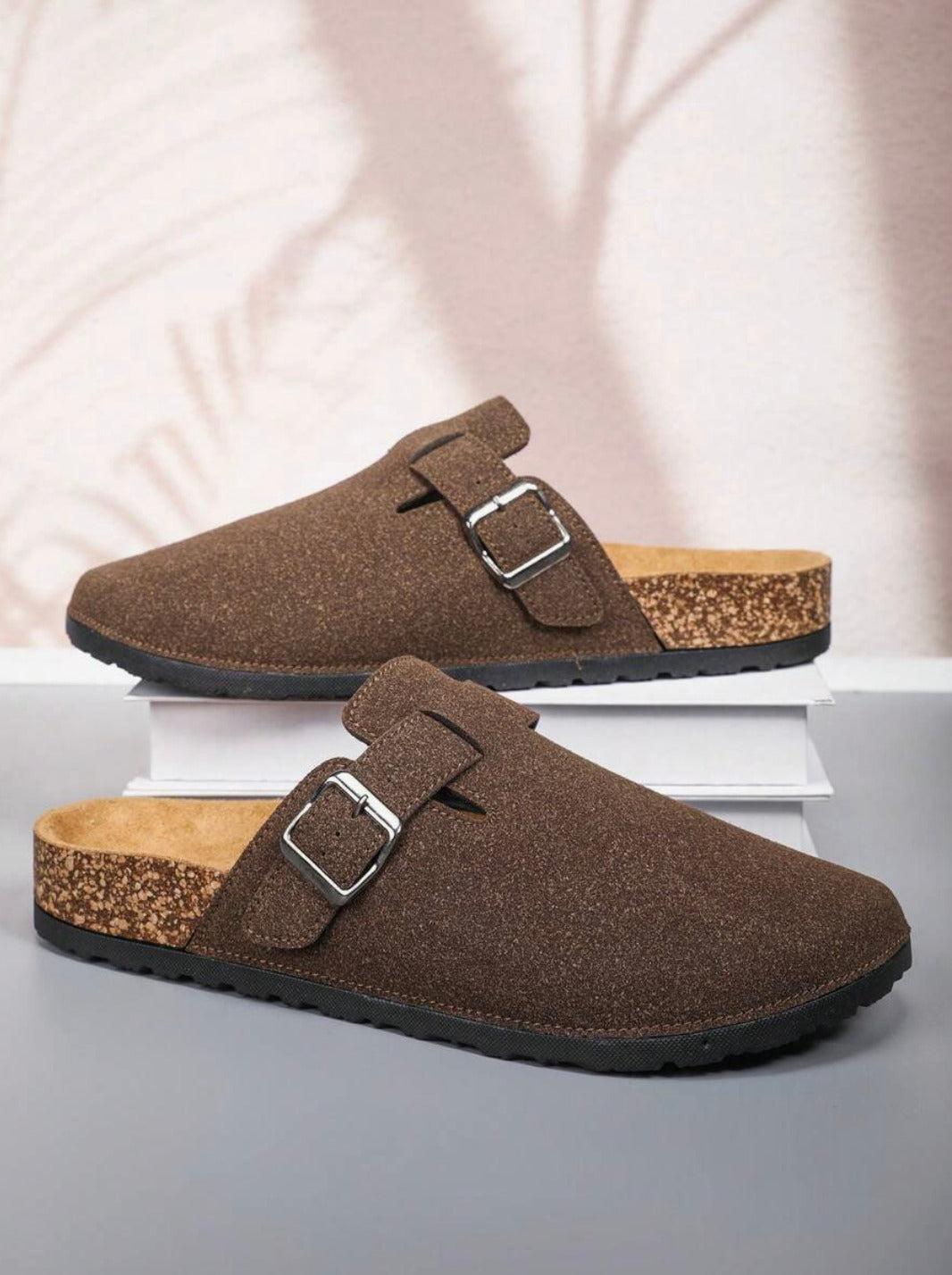 Sabot en cuir Suède Boston fermé | Belmont Cacao Intense