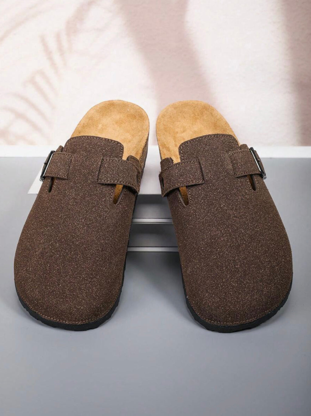 Sabot en cuir Suède Boston fermé | Belmont Cacao Intense