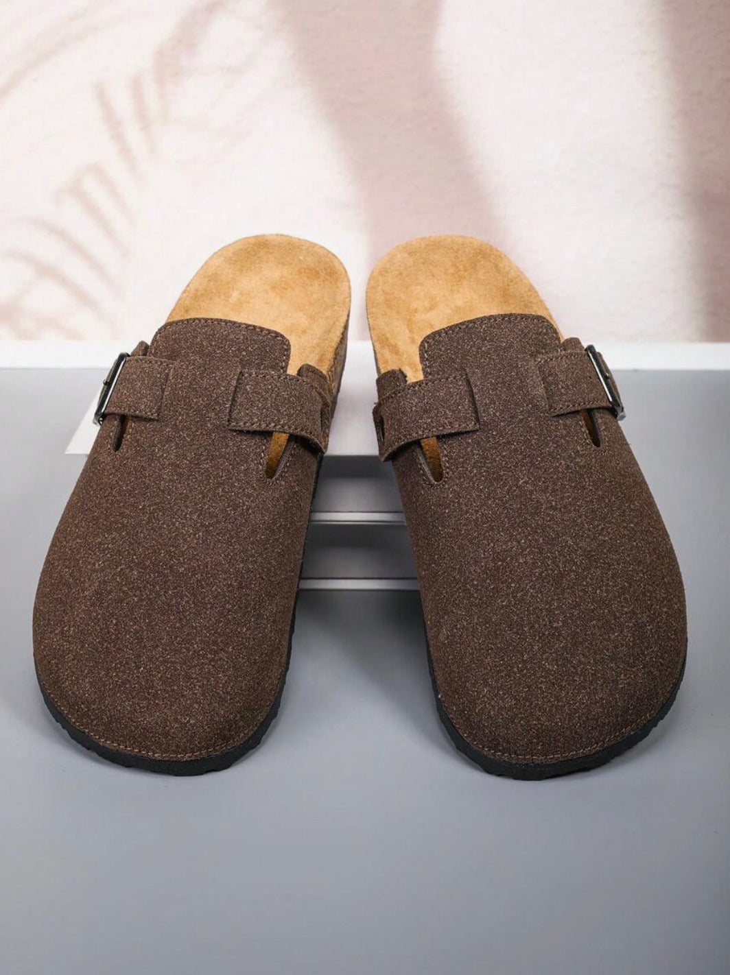 Sabot en cuir Suède Boston fermé | Belmont Cacao Intense