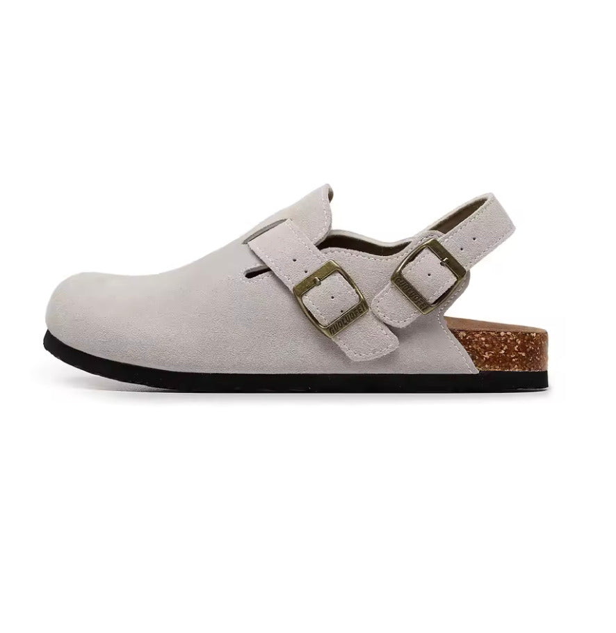 Sabot en cuir Suède Oslo fermé | Toscane