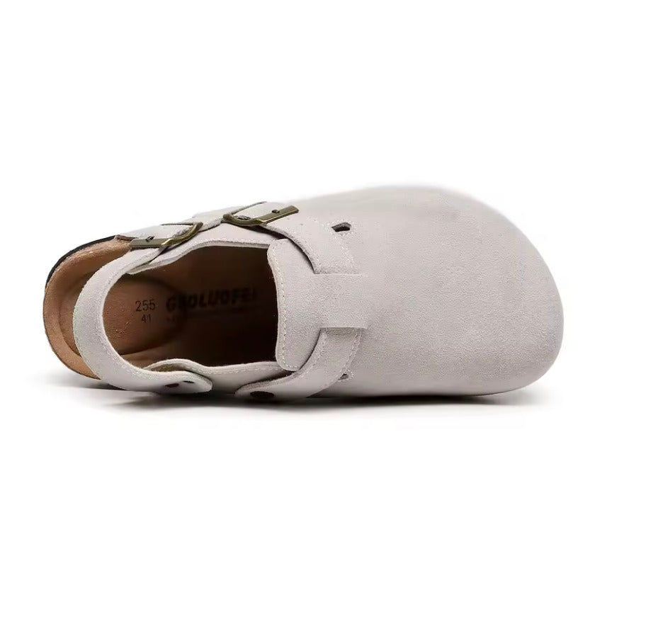 Sabot en cuir Suède Oslo fermé | Toscane