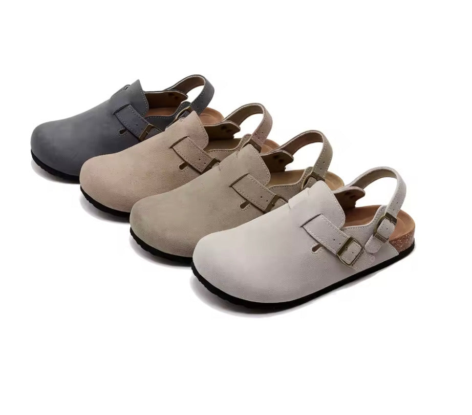 Sabot en cuir Suède Oslo fermé | Toscane