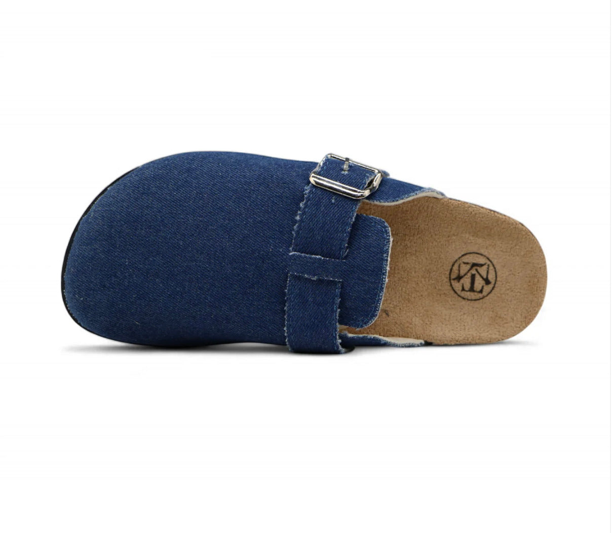 Sabot en cuir Suède Boston fermé | Belmont Bleu Nuit