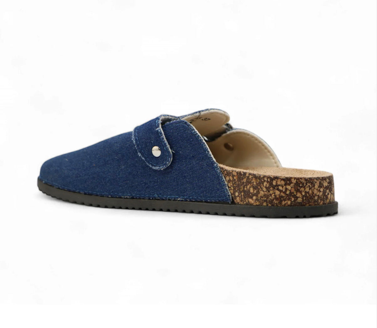 Sabot en cuir Suède Boston fermé | Belmont Bleu Nuit