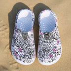 Sabot de Plage pour femme | Fleur Gris