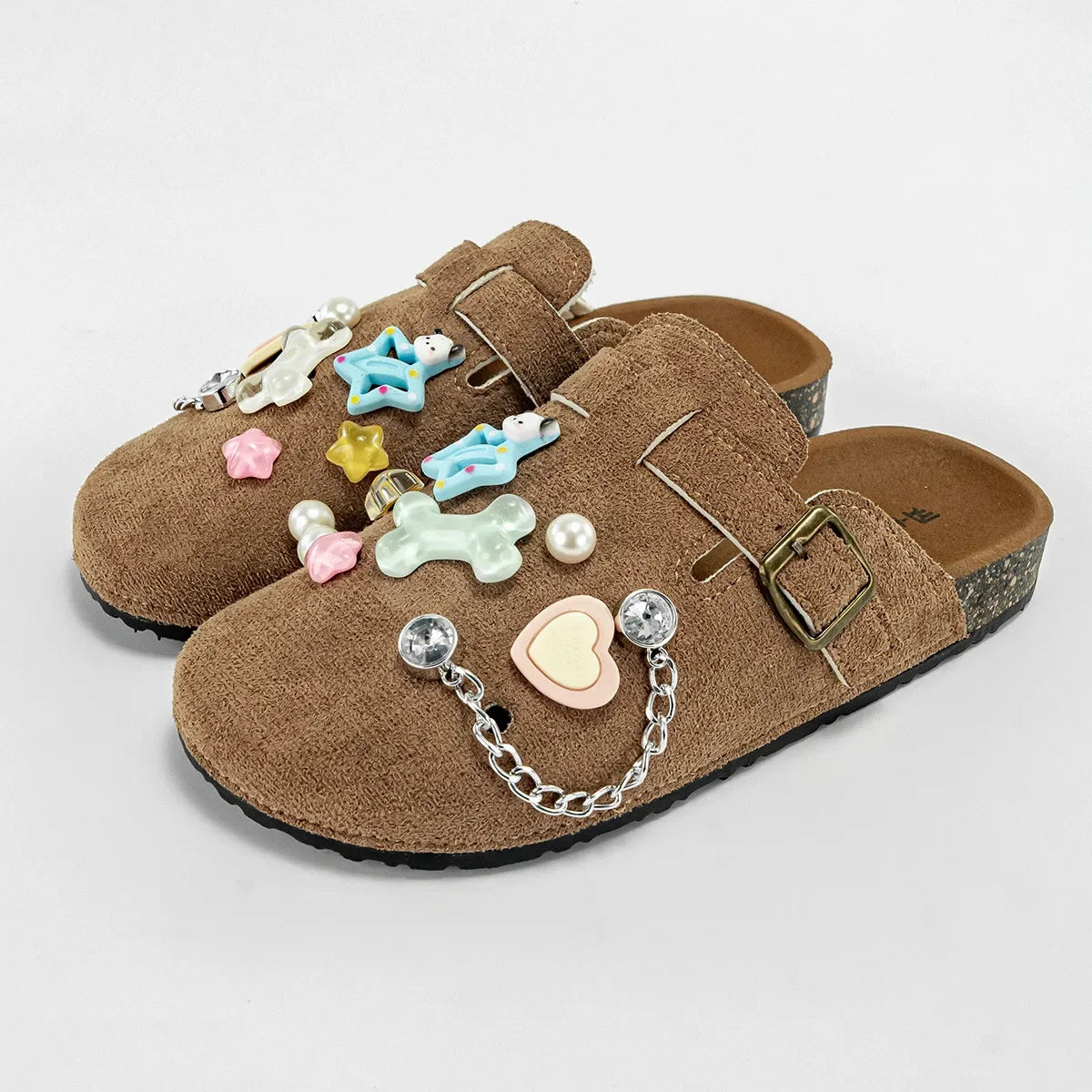 Sabot Suède pour femme en cuir | Khaki