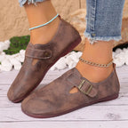 Sabot pour femme en cuir Suède Boston Lorne fermé | Marron