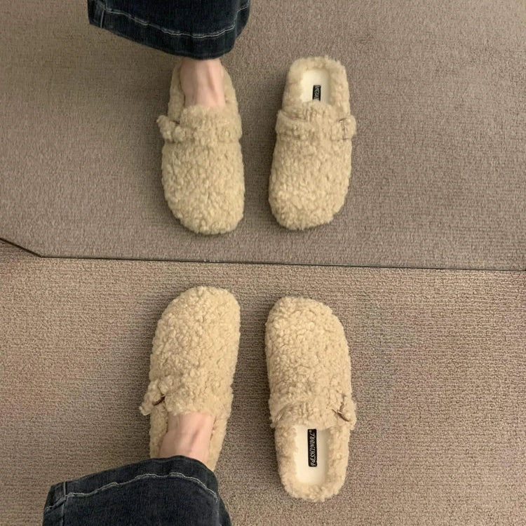 Sabot à fourrure Boston | Khaki
