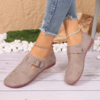 Sabot pour femme en cuir Suède Boston Lorne fermé | Khaki