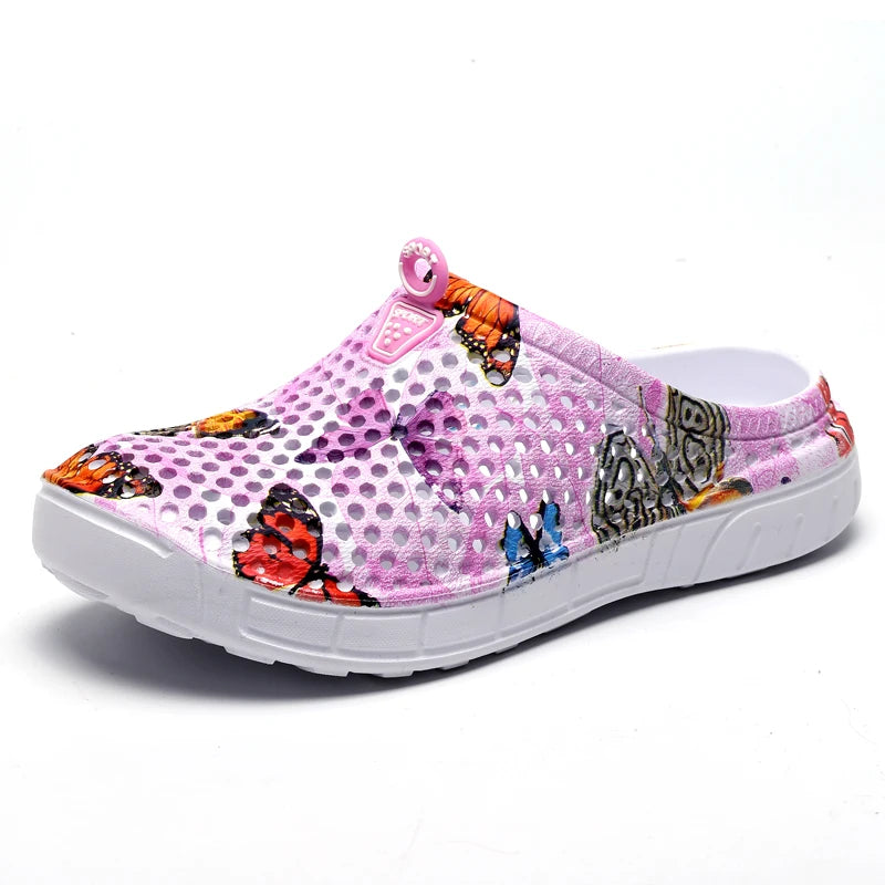 Sabot de Plage pour femme | Papillon Rose