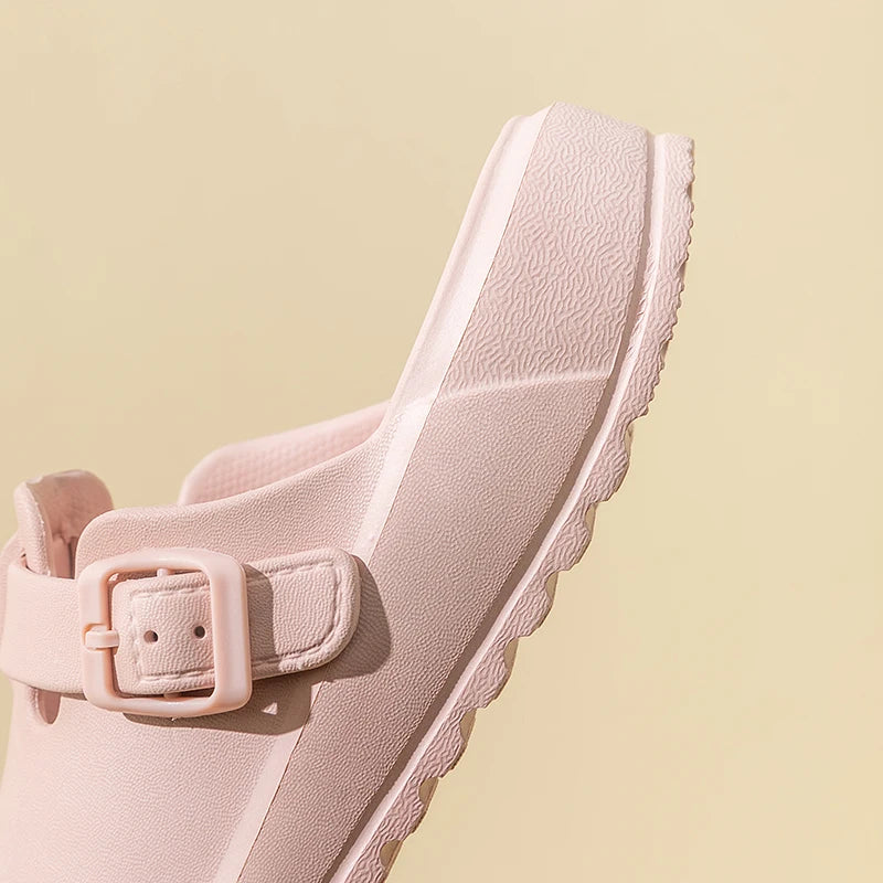 Sabot Suède en cuir | Rose