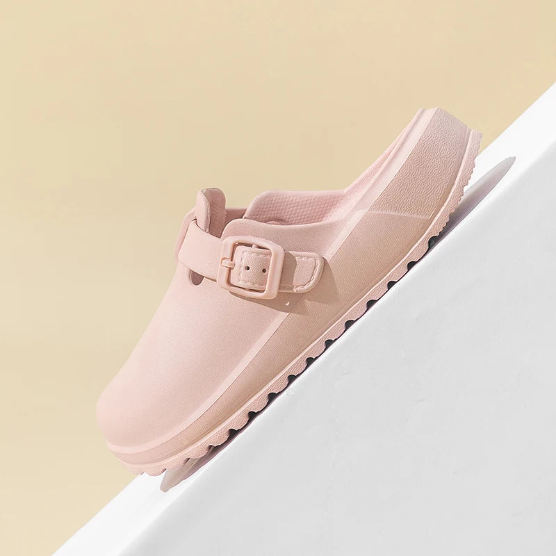 Sabot Suède en cuir | Rose
