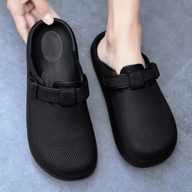 Sabot Suède | Noir Premium