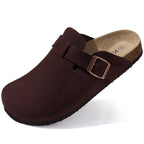 Sabot Suède fermé | Marron Noisette