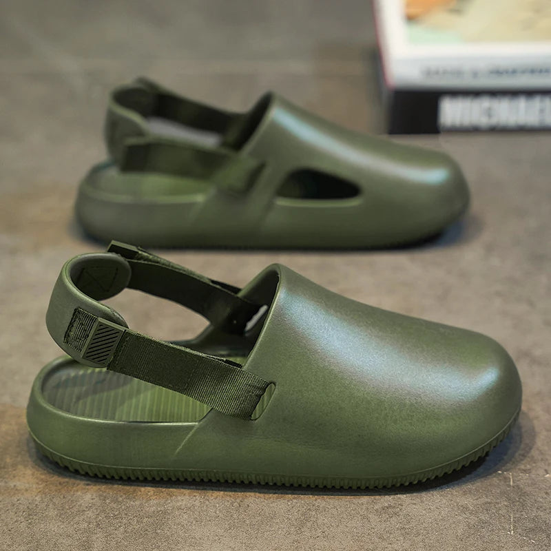 Sabot de Plage pour homme et femme | Vert Foncé