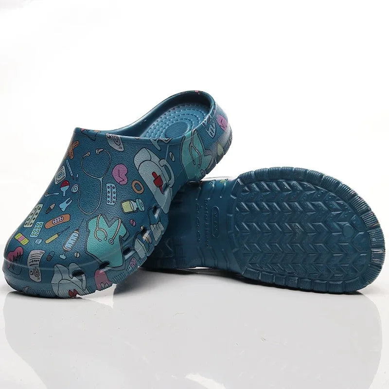 Sabot pour femme antidérapant | Bleu Azur