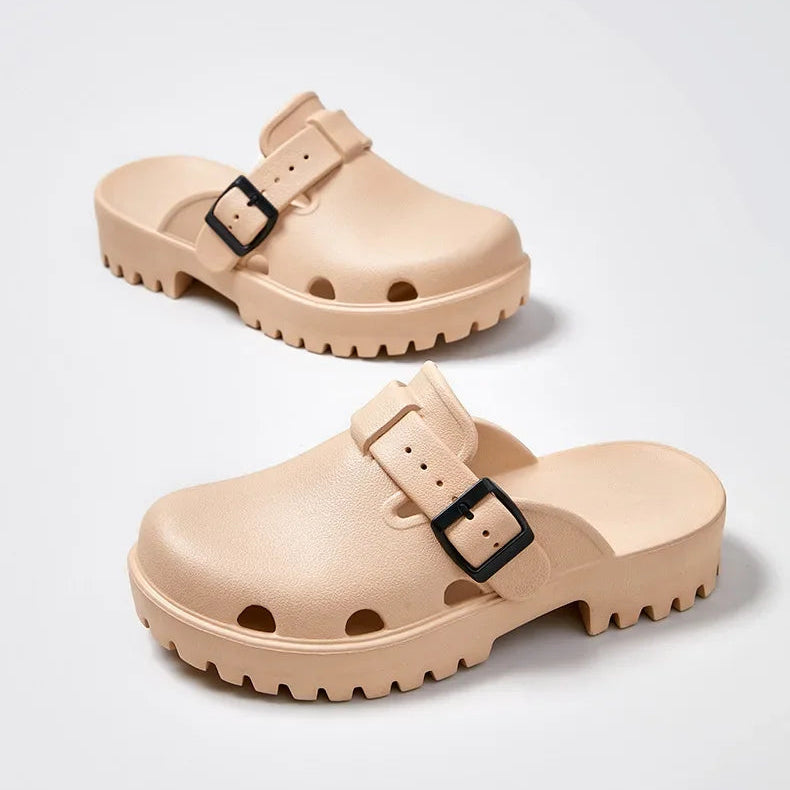 Sabot pour femme à Talon léger| Khaki
