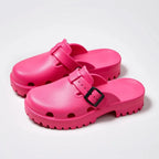 Sabot pour femme à Talon léger| Rose Premium