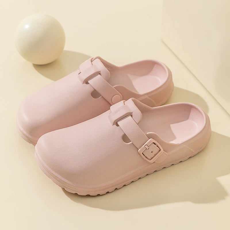 Sabot Suède en cuir | Rose