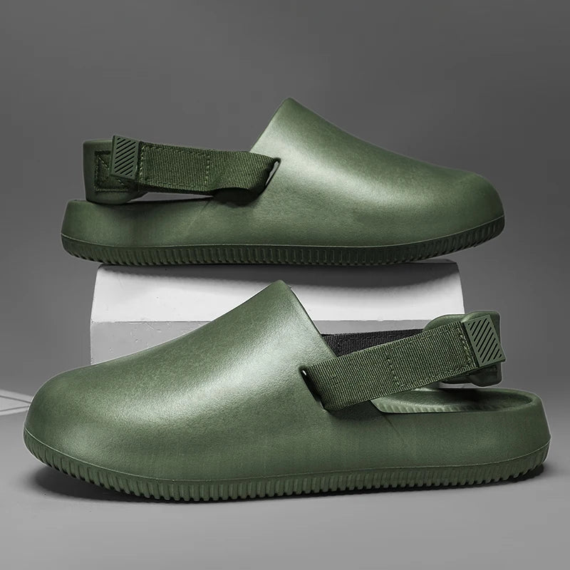 Sabot de Plage pour homme et femme | Vert Foncé
