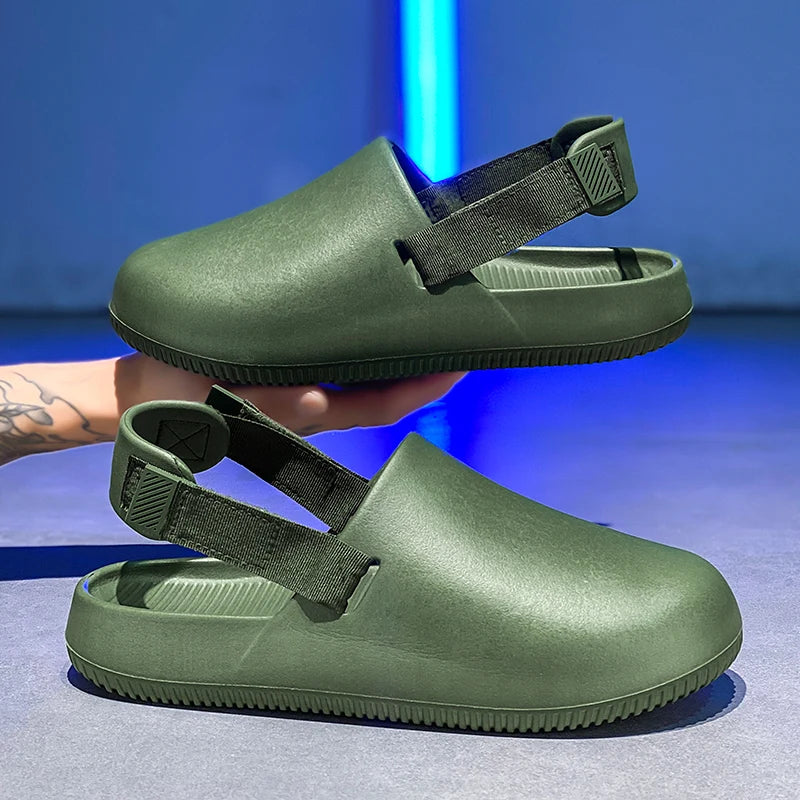 Sabot de Plage pour homme et femme | Vert Foncé