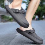 Sabot Suède | Gris Premium