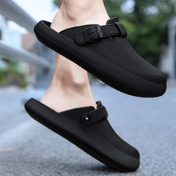 Sabot Suède | Noir Premium