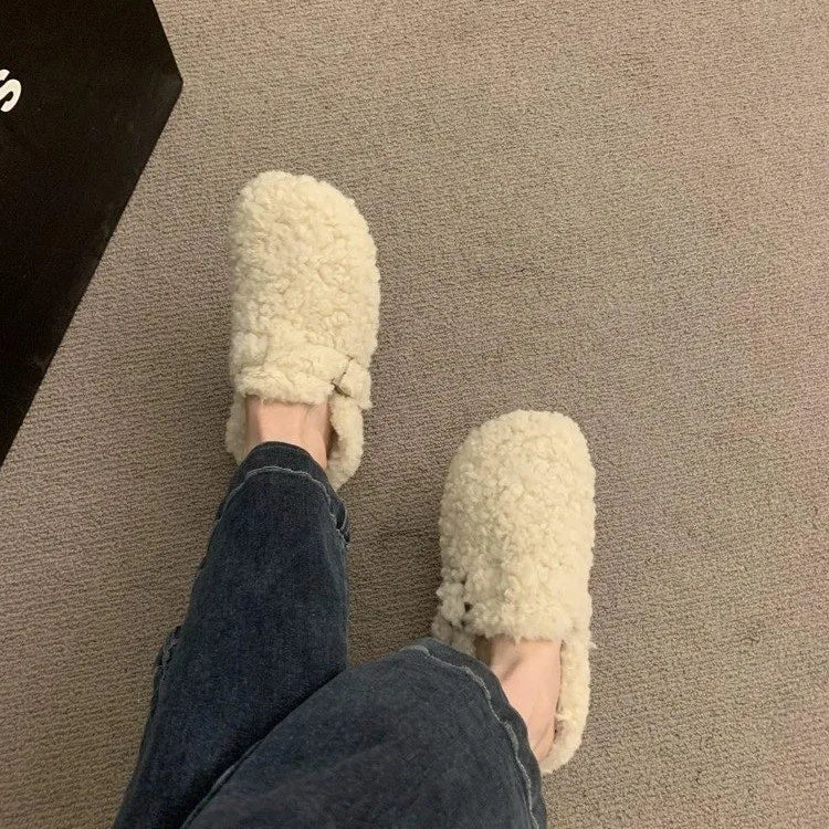 Sabot à fourrure Boston | Beige