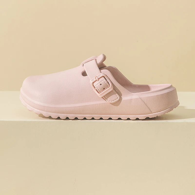Sabot Suède en cuir | Rose