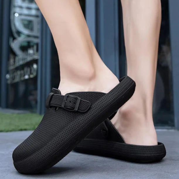 Sabot Suède | Noir Premium