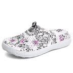 Sabot de Plage pour femme | Fleur Gris