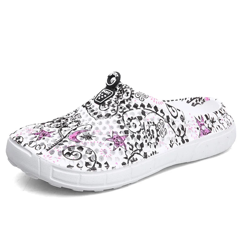 Sabot de Plage pour femme | Fleur Gris