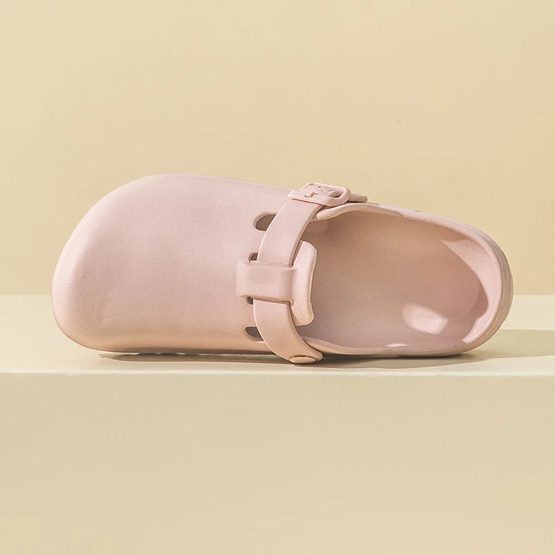 Sabot Suède en cuir | Rose