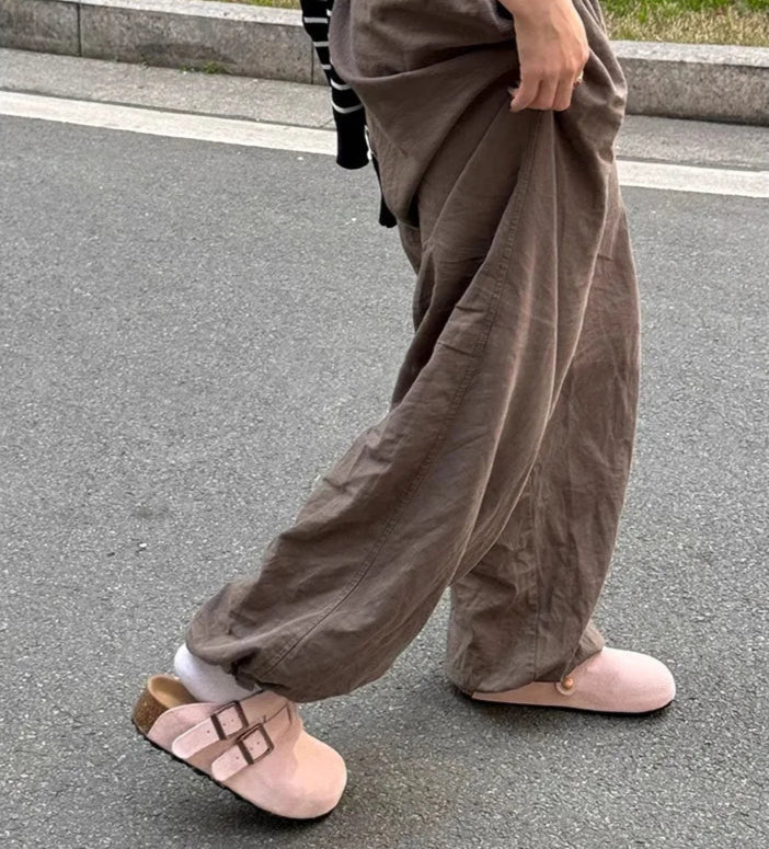 Sabot en cuir Suède Boston double fermé | Blush Chic