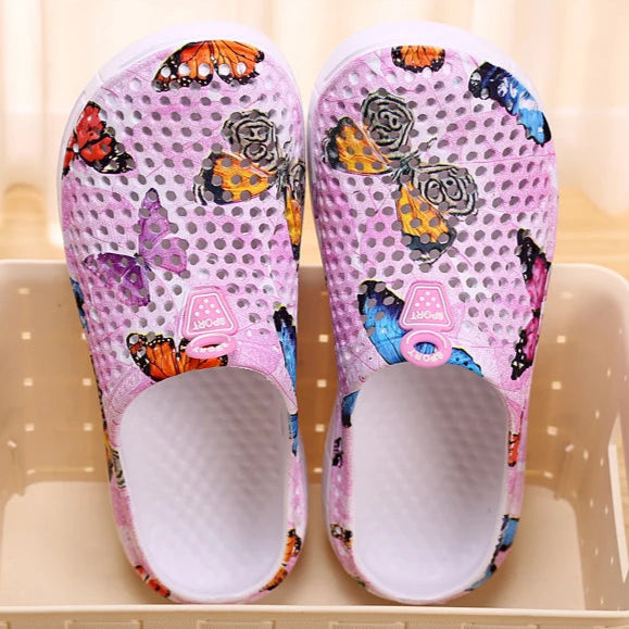 Sabot de Plage pour femme | Papillon Rose