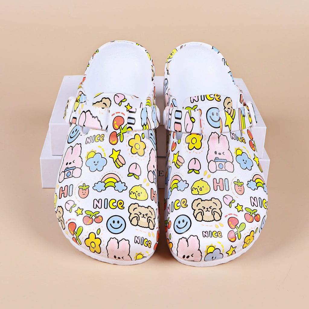 Sabot pour femme Suède en cuir | Papillon Blanc