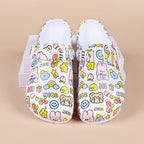 Sabot pour femme Suède en cuir | Papillon Blanc