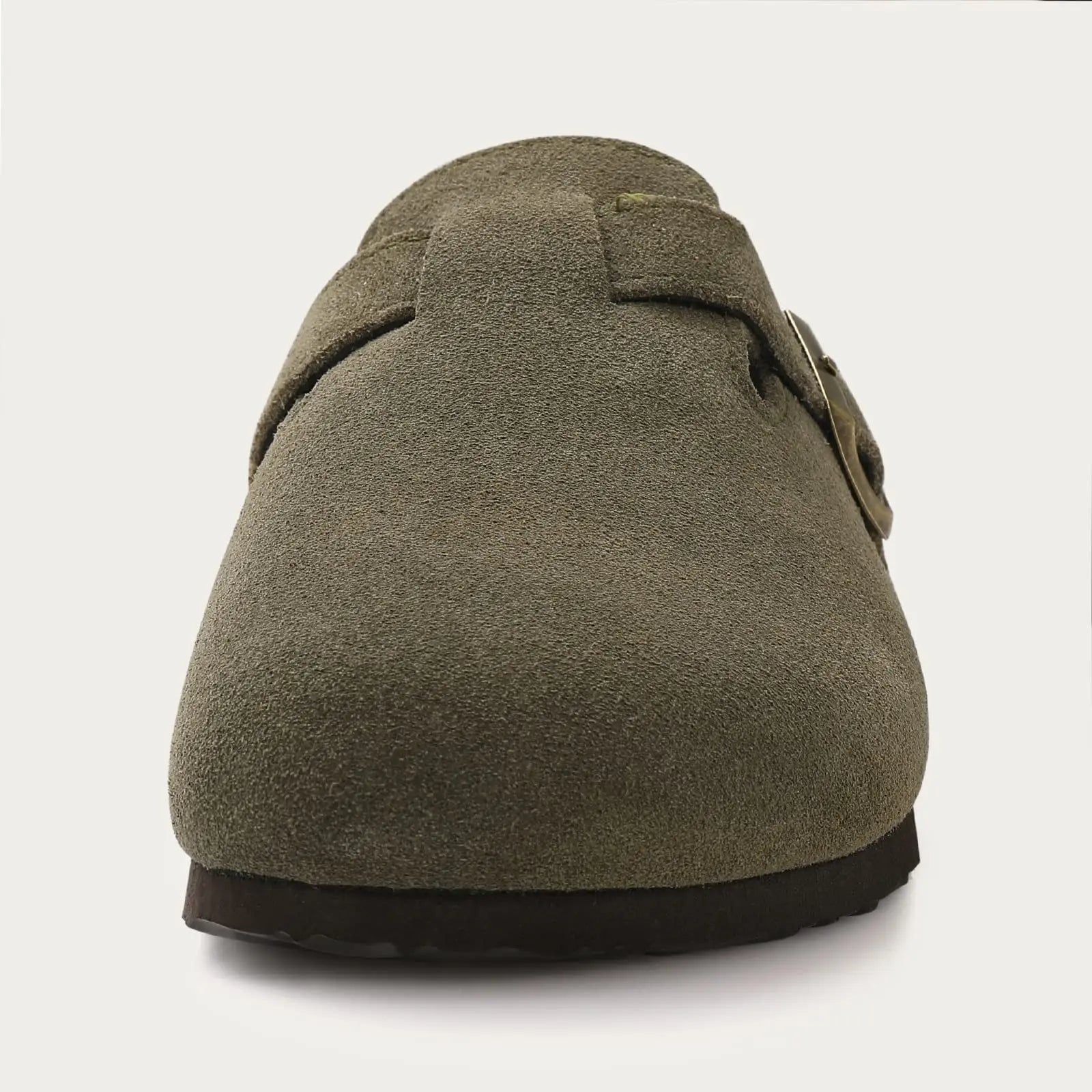 Sabot Suède fermé | vert sombre