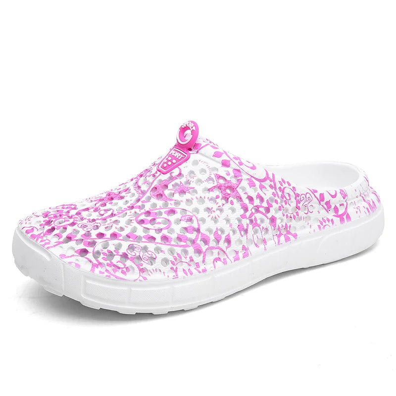 Sabot de Plage pour femme | Paillette Rose