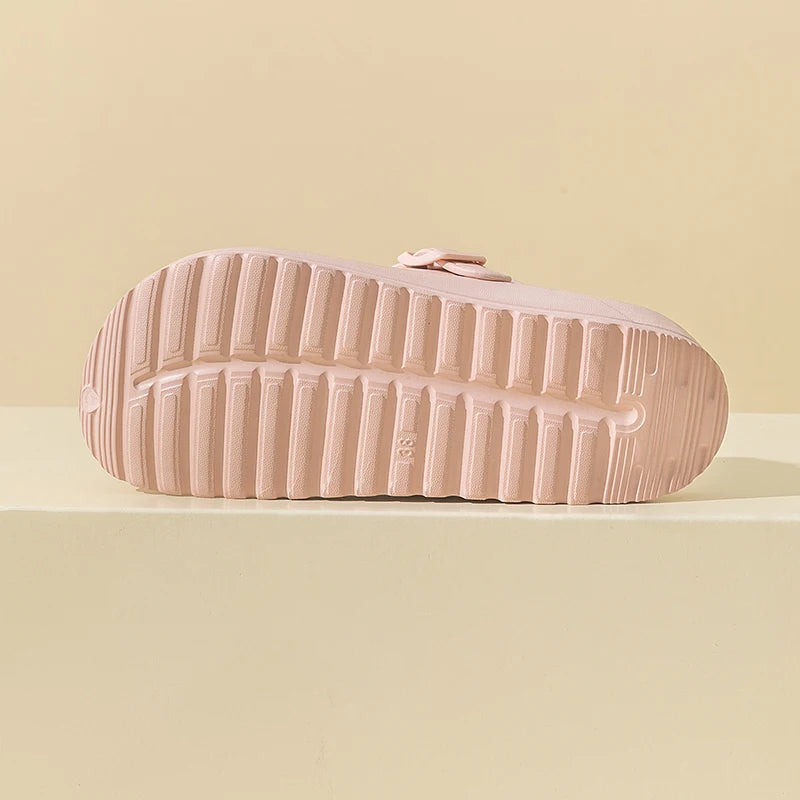 Sabot Suède en cuir | Rose