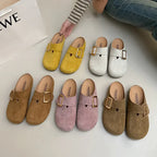 Sabot pour femme en cuir Suède Flint fermé | Rose