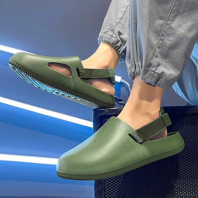 Sabot de Plage pour homme et femme | Vert Foncé