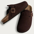 Sabot Suède fermé | Marron Noisette