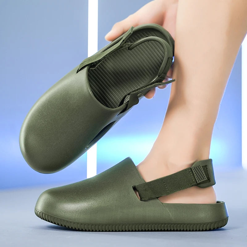 Sabot de Plage pour homme et femme | Vert Foncé