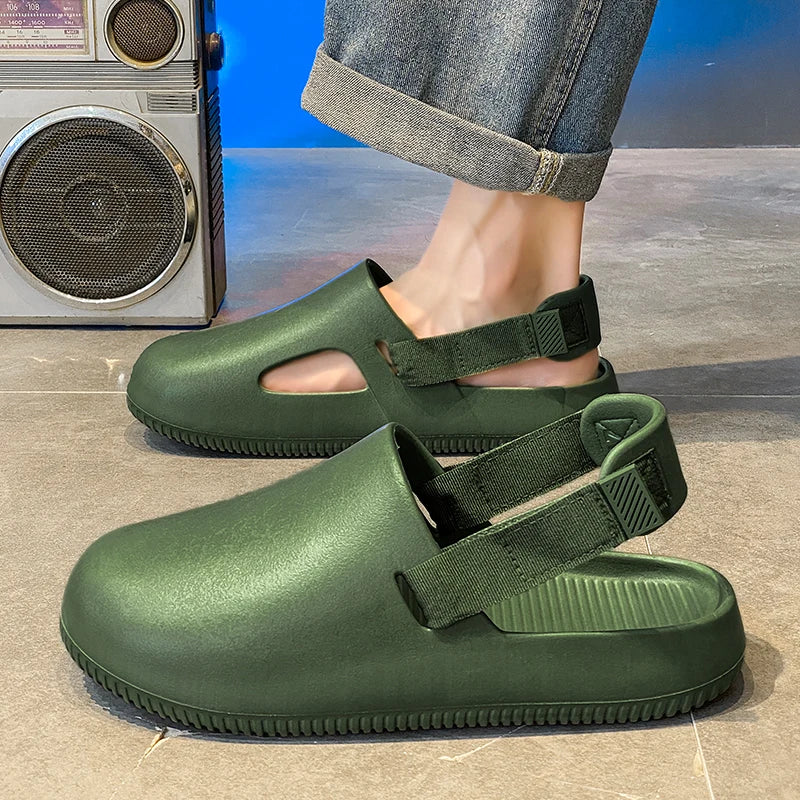 Sabot de Plage pour homme et femme | Vert Foncé